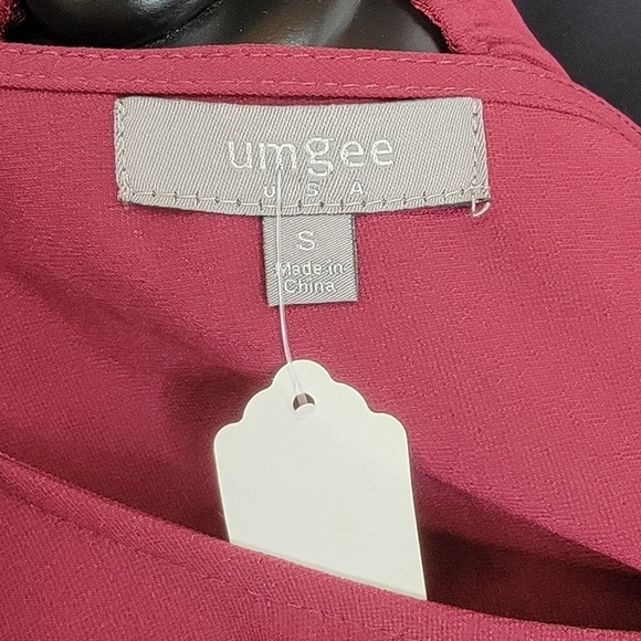 NWT Umgee Long Sleeve Open Back Dress S - Picture 10 of 11